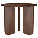 Coaster Furniture Dale 721997 Round Solid Mango Wood Side End Table - Brown IMAGE 1