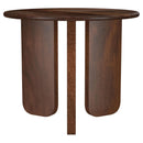  Coaster Furniture Dale 721997 Round Solid Mango Wood Side End Table - Brown IMAGE 3