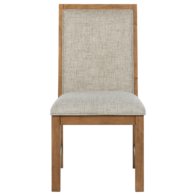  Coaster Furniture Bruner 109102 Upholstered Side Chair - Natural Brown IMAGE 3