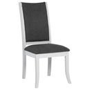  Coaster Furniture Judd 109332 Upholstered Dining Side Chair - Pearl White IMAGE 1