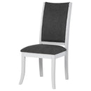  Coaster Furniture Judd 109332 Upholstered Dining Side Chair - Pearl White IMAGE 4