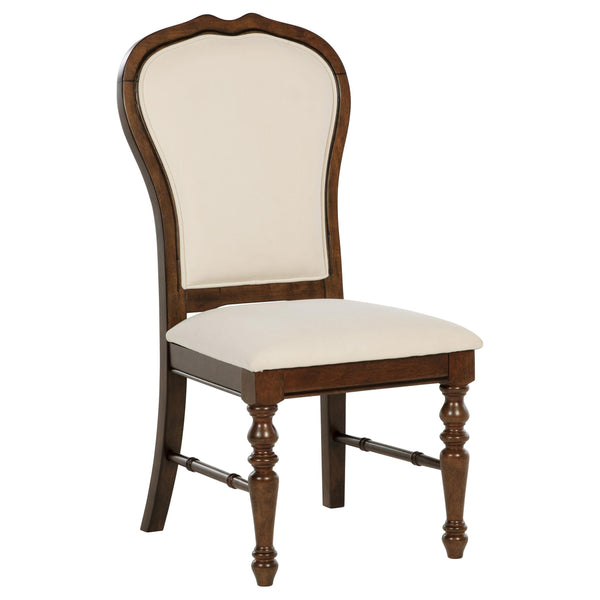  Coaster Furniture Landon 109402 Upholstered Dining Side Chair - Rich Brown IMAGE 1