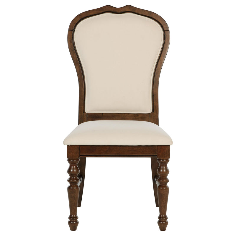  Coaster Furniture Landon 109402 Upholstered Dining Side Chair - Rich Brown IMAGE 3