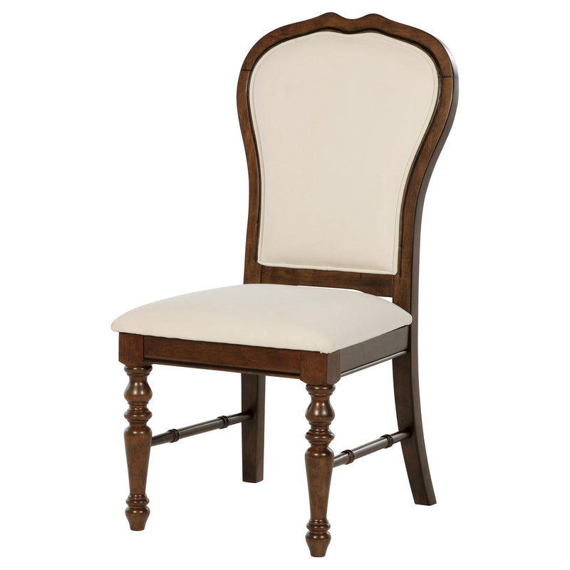  Coaster Furniture Landon 109402 Upholstered Dining Side Chair - Rich Brown IMAGE 4