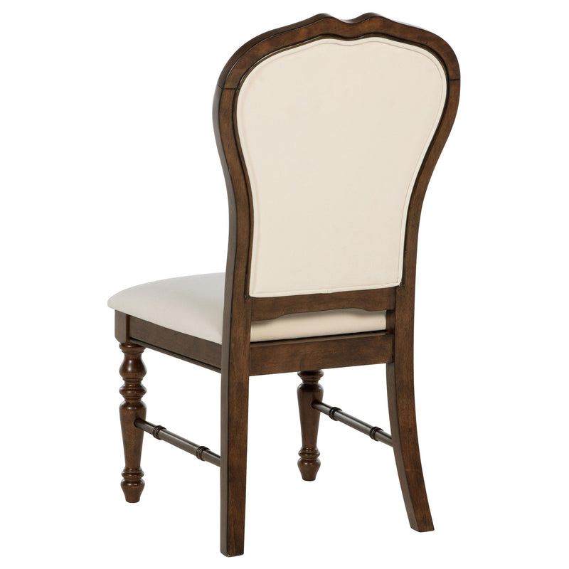  Coaster Furniture Landon 109402 Upholstered Dining Side Chair - Rich Brown IMAGE 6