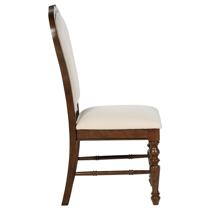  Coaster Furniture Landon 109402 Upholstered Dining Side Chair - Rich Brown IMAGE 9