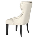  Coaster Furniture Baney 115572 Fabric Upholstered Dining Side Chair - Beige and Black IMAGE 6