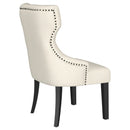  Coaster Furniture Baney 115572 Fabric Upholstered Dining Side Chair - Beige and Black IMAGE 8