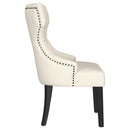  Coaster Furniture Baney 115572 Fabric Upholstered Dining Side Chair - Beige and Black IMAGE 9