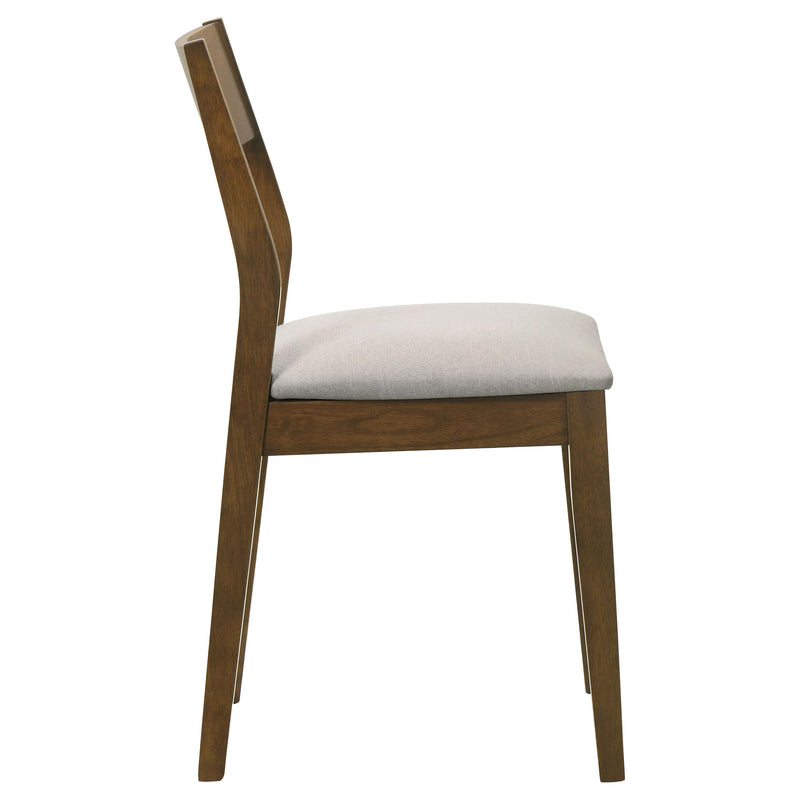  Coaster Furniture Almonte 108922 Dining Chair Upholstered Seat - Dark Brown IMAGE 8