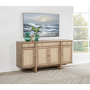  Coaster Furniture Kailani 109385 4-Door Cane Sideboard Buffet Cabinet - Beige Oak IMAGE 2