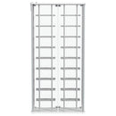  Coaster Furniture Montara 182037 Tempered Glass Wine Storage LED Curio Cabinet - Chrome IMAGE 14