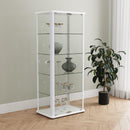  Coaster Furniture Aero 950399 5-shelf Display Curio Cabinet with LED Lighting - White IMAGE 2