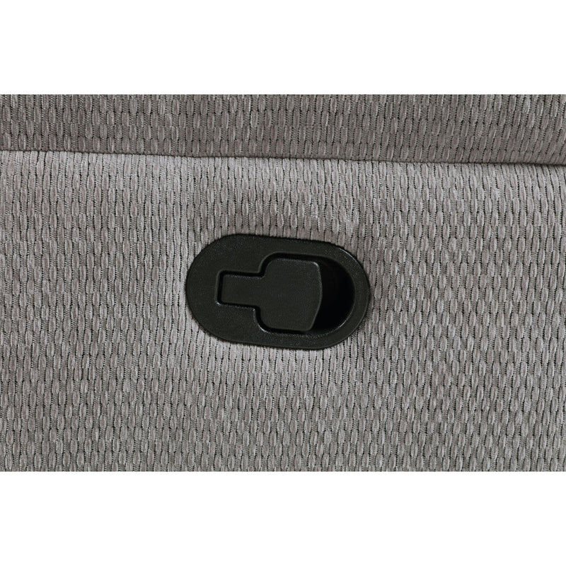  Coaster Furniture Gilson 602553 Chenille Upholstered Glider Recliner Chair - Grey IMAGE 10