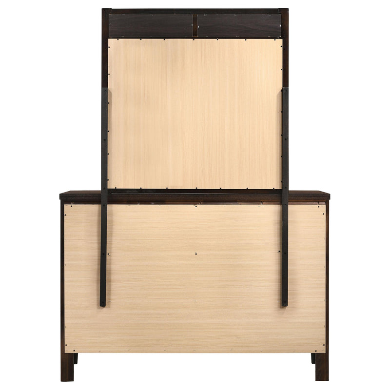  Coaster Furniture Carlton 202093M 6-Drawer Dresser with Mirror - Cappuccino IMAGE 7