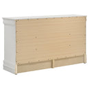  Coaster Furniture Louis Philippe 202443 6-Drawer Dresser - White IMAGE 6