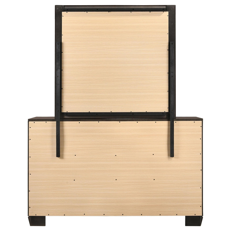  Coaster Furniture Kauffman 204393M 6-Drawer Dresser with Mirror - Dark Cocoa IMAGE 7