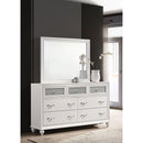  Coaster Furniture Barzini 205893M 7-Drawer Dresser with Mirror - White IMAGE 2