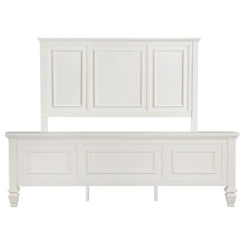  Coaster Furniture Sandy Beach 201301KWN 63-inch California King Panel Bed - Cream White IMAGE 4