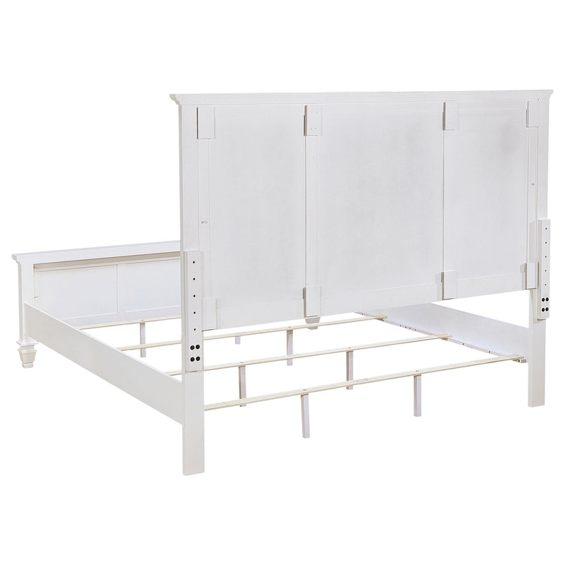  Coaster Furniture Sandy Beach 201301KWN 63-inch California King Panel Bed - Cream White IMAGE 5