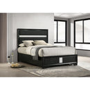  Coaster Furniture Miranda 206360F 54-inch Upholstered Full Panel Bed - Black IMAGE 2