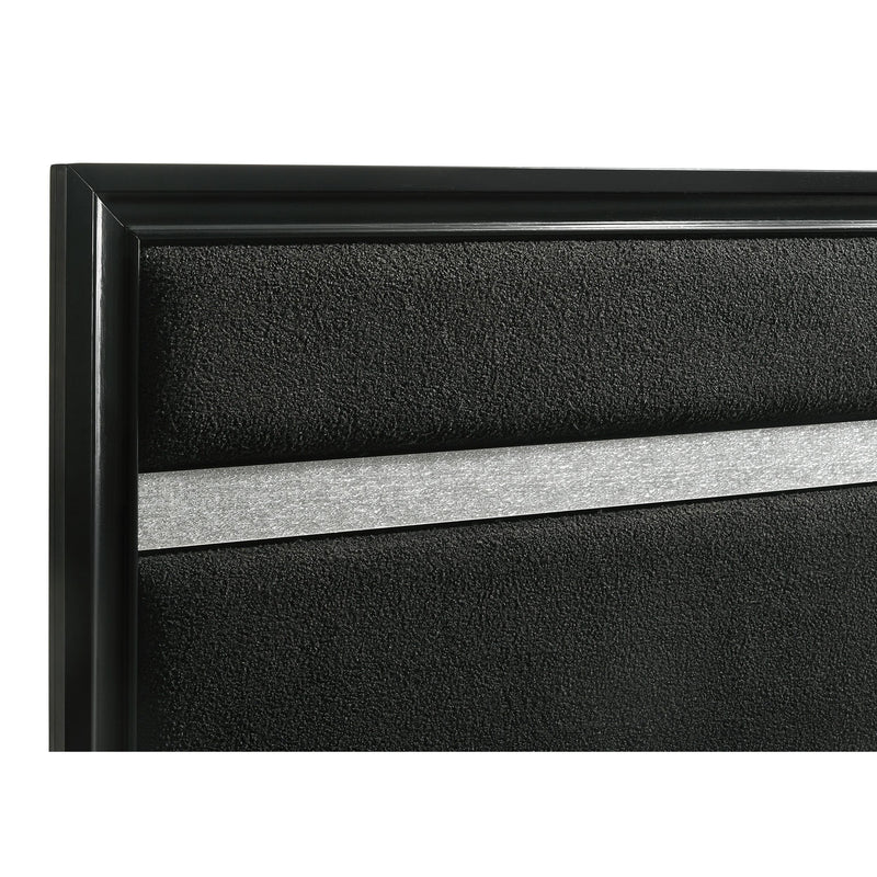  Coaster Furniture Miranda 206360T 54-inch Upholstered Twin Panel Bed - Black IMAGE 6