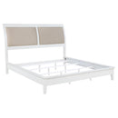  Coaster Furniture Bexhill 223471Q 56-inch Upholstered Queen Panel Bed - White IMAGE 1
