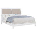  Coaster Furniture Bexhill 223471Q 56-inch Upholstered Queen Panel Bed - White IMAGE 2