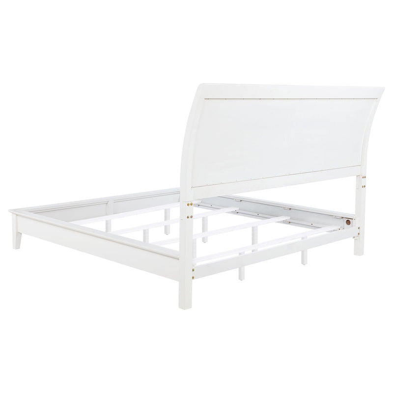  Coaster Furniture Bexhill 223471Q 56-inch Upholstered Queen Panel Bed - White IMAGE 4
