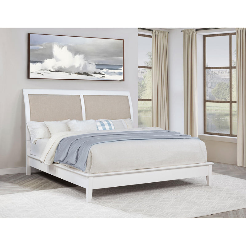  Coaster Furniture Bexhill 223471KE 56-inch Upholstered Eastern King Panel Bed - White IMAGE 6