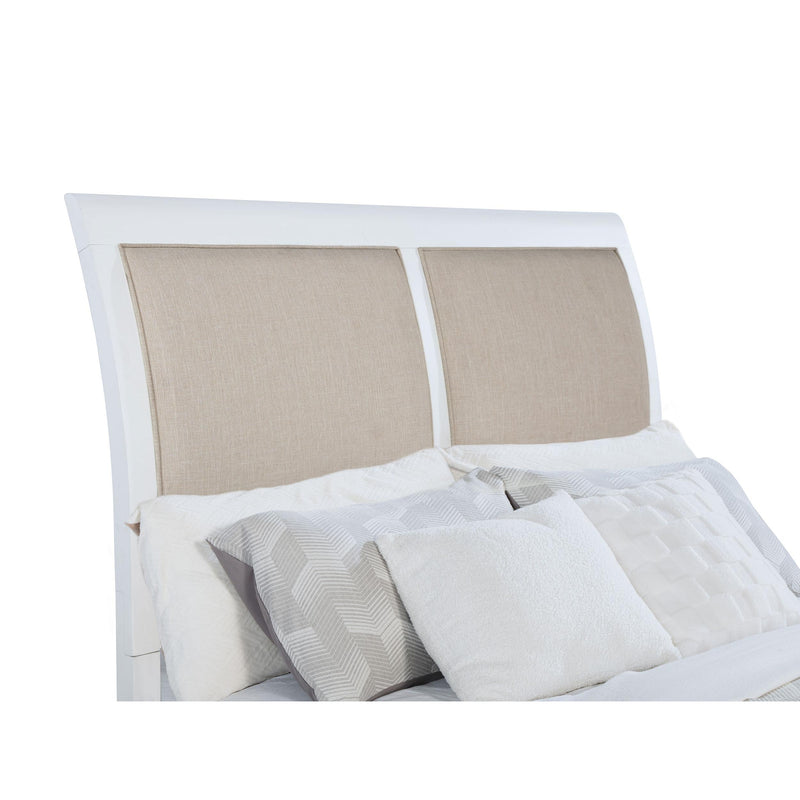  Coaster Furniture Bexhill 223471KE 56-inch Upholstered Eastern King Panel Bed - White IMAGE 9