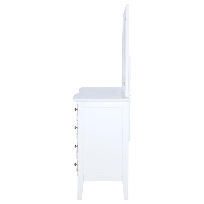 Coaster Furniture Bexhill 223473M 10-Drawer Dresser and Mirror - White IMAGE 4