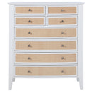  Coaster Furniture Bexhill 223475 8-Drawer Chest of Drawers - White IMAGE 2