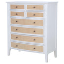  Coaster Furniture Bexhill 223475 8-Drawer Chest of Drawers - White IMAGE 3