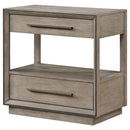  Coaster Furniture Durango 223272 2-Drawer Nightstand Bedside Table - Taupe Oak IMAGE 3