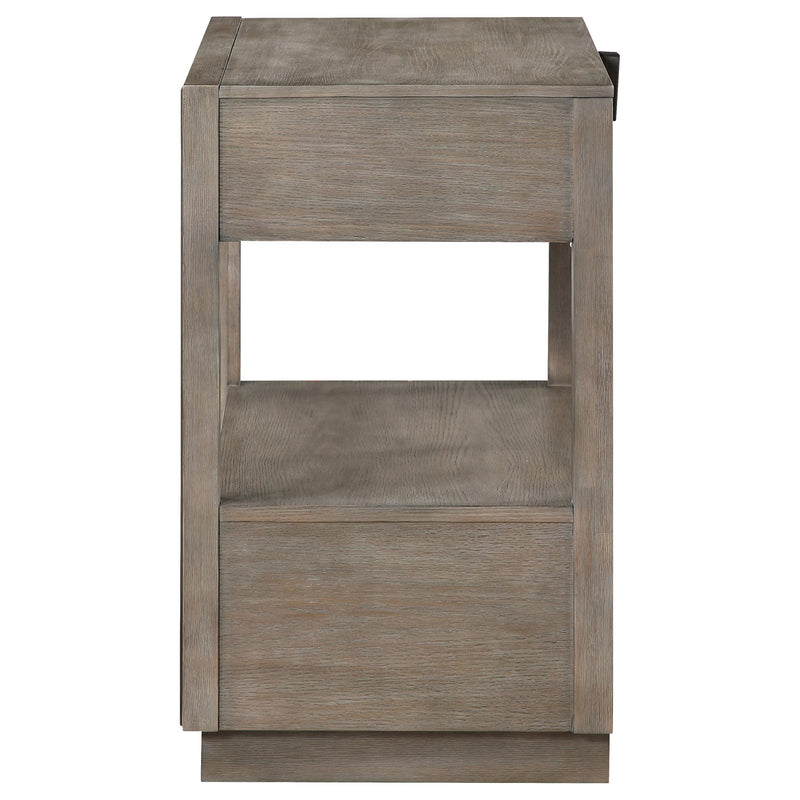  Coaster Furniture Durango 223272 2-Drawer Nightstand Bedside Table - Taupe Oak IMAGE 4