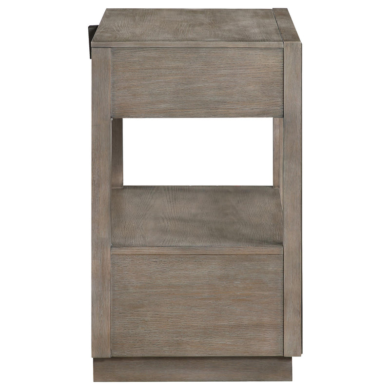  Coaster Furniture Durango 223272 2-Drawer Nightstand Bedside Table - Taupe Oak IMAGE 8