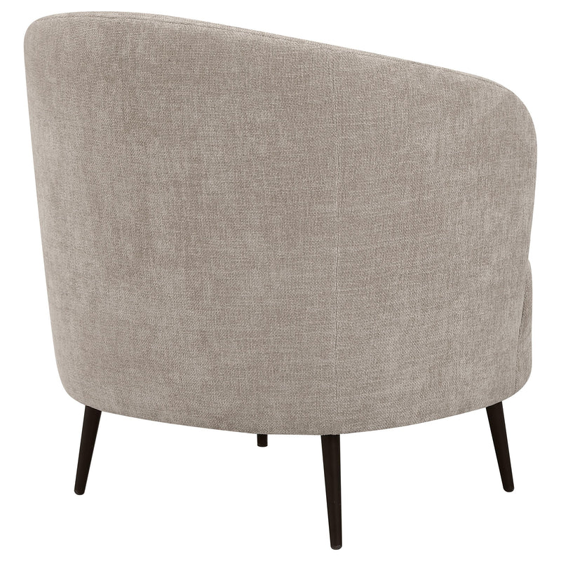  Coaster Furniture Ellorie 504839 Upholstered Channel Back Curved Chair - Beige IMAGE 6