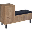  Coaster Furniture Teller 910311 1-door Entryway Shoe Storage Bench - Natural Oak IMAGE 5