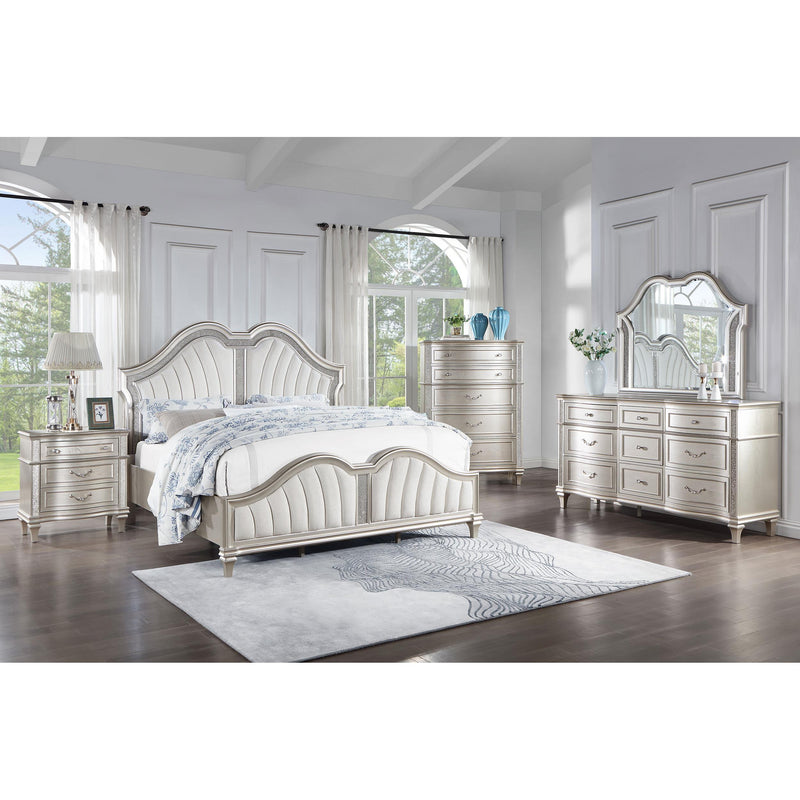  Coaster Furniture Evangeline 223393M 9-Drawer Dresser with Mirror - Silver Oak IMAGE 10