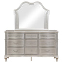  Coaster Furniture Evangeline 223393M 9-Drawer Dresser with Mirror - Silver Oak IMAGE 2