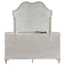  Coaster Furniture Evangeline 223393M 9-Drawer Dresser with Mirror - Silver Oak IMAGE 6