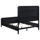  Coaster Furniture Brookmead 224710KE 60-inch Upholstered Eastern King Bed - Black IMAGE 3