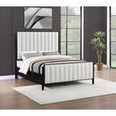  Coaster Furniture Brookmead 224710KW 60-inch Upholstered California King Bed - Black IMAGE 4