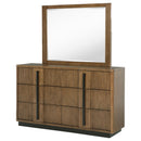  Coaster Furniture Terrace 224903M 6-Drawer Dresser and Mirror - Ash Brown IMAGE 3