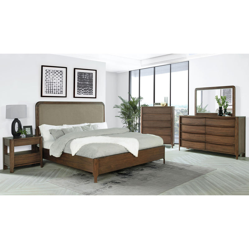  Coaster Furniture Maderia 223324 Dresser Mirror - Walnut IMAGE 4