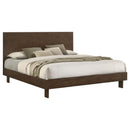  Coaster Furniture Glenwood 225011KE 48-inch Eastern King Platform Panel Bed - Warm Brown IMAGE 2