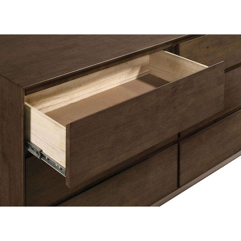  Coaster Furniture Glenwood 225013M 6-Drawer Dresser and Mirror - Warm Brown IMAGE 11