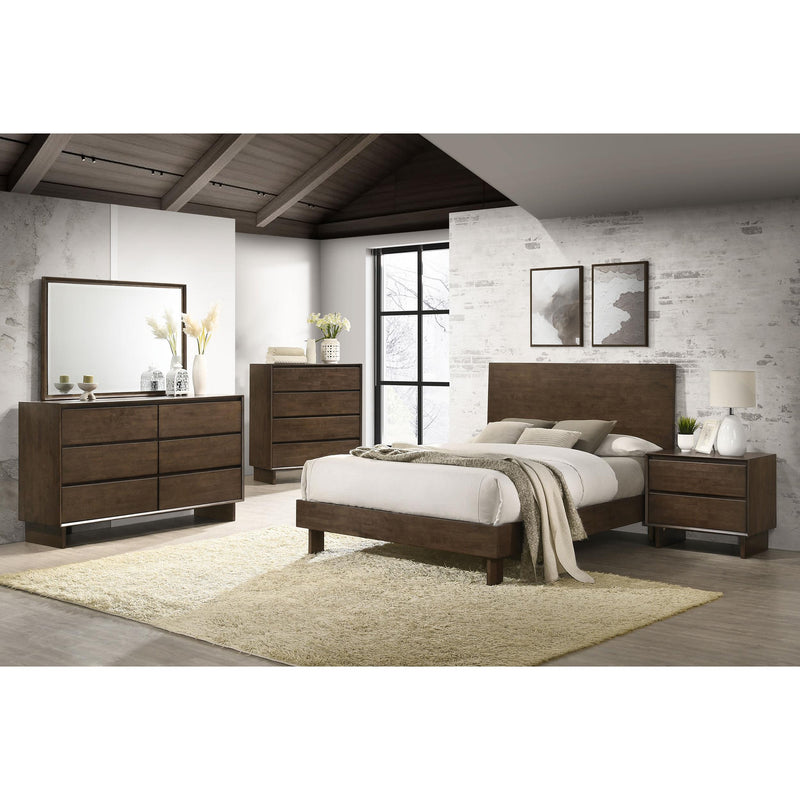  Coaster Furniture Glenwood 225014 Dresser Mirror - Warm Brown IMAGE 3
