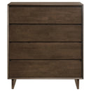  Coaster Furniture Glenwood 225015 4-Drawer Chest of Drawers - Warm Brown IMAGE 2